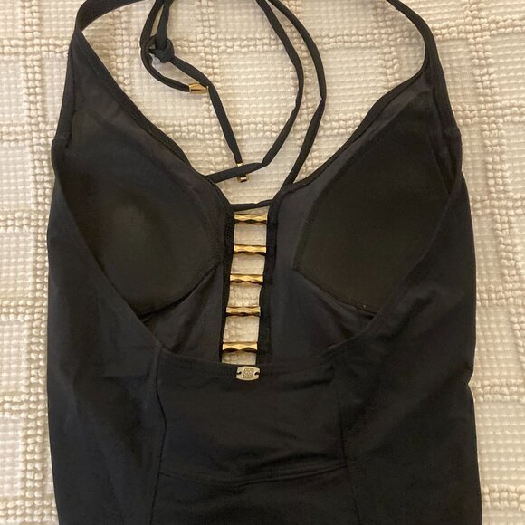Miraclesuit Black Amoressa Venus Lyra Swimsuit Size 6 Small - Picture 3 of 5
